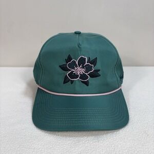 Bad Birdie Rope Golf Hat Men's One Size Green Flower Embroidery Snap Back